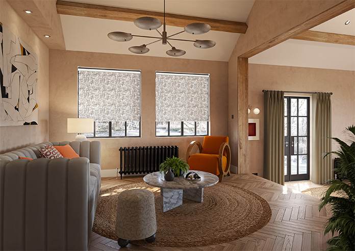Meander, Beige - Roller Blind - Image 7